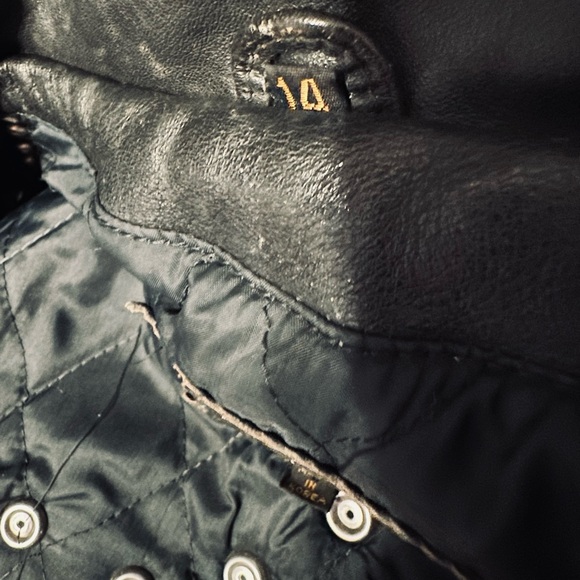 Vintage Custom Made Punk Heavy Metal Diamond Steel Plate Studded Leather Jacket - Picture 13 of 14